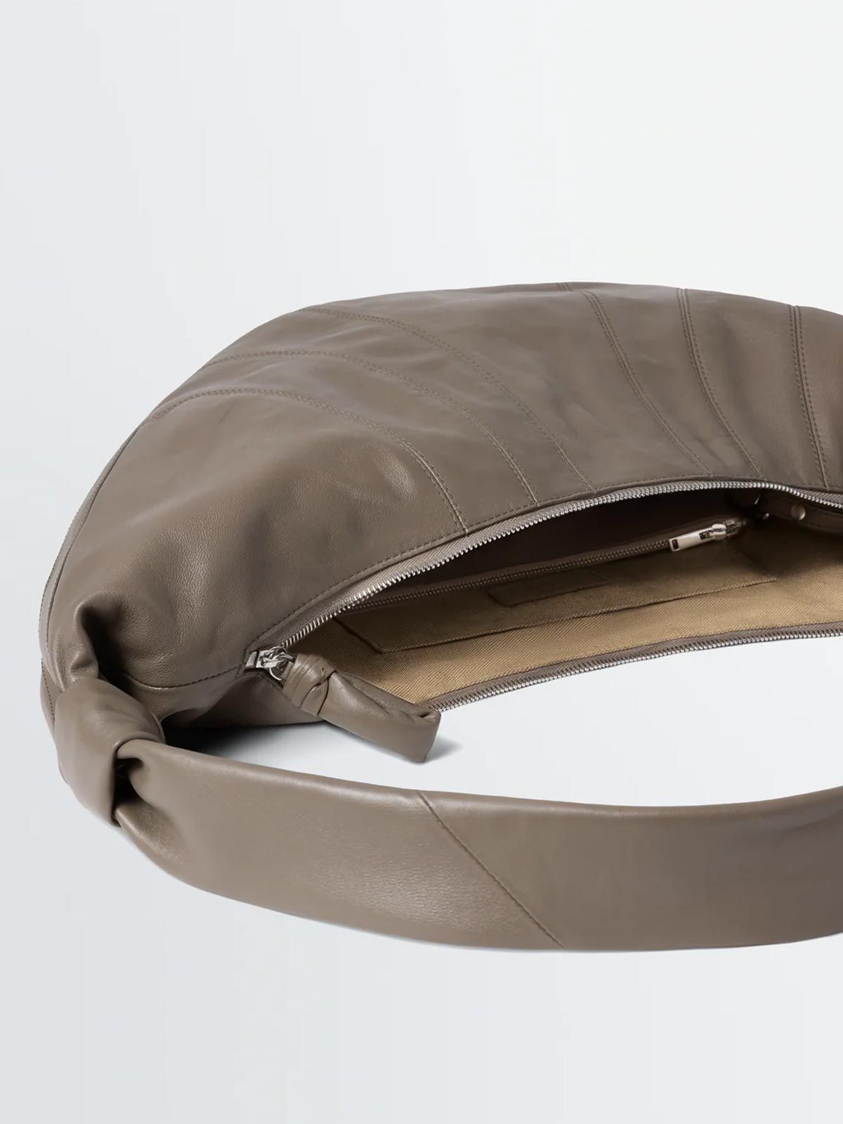 Large Croissant Bag in Khaki | Quaranta Boutique Lemaire